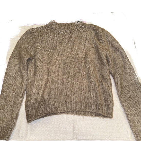 Zara long sleeved sequin embellished sweater Size M - Picture 1 of 4